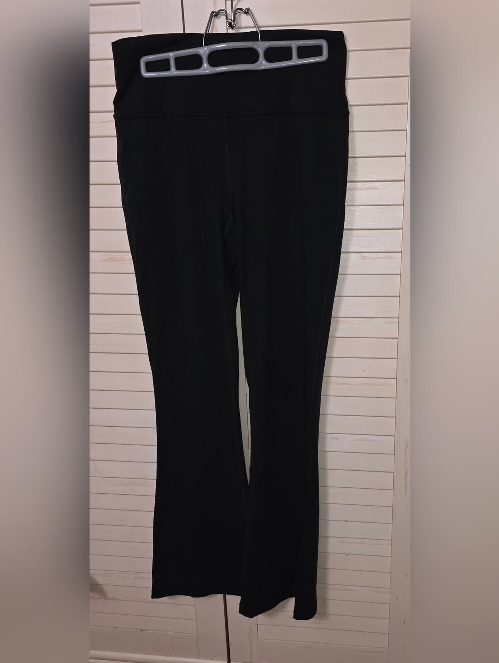 CRZ YOGA Butterluxe High Waisted Flare Leggings Black - Size Large